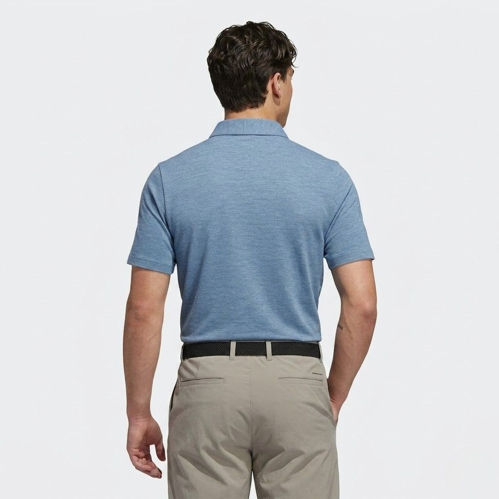 Áo Polo Chính Hãng - Travis Mathew Golf Polo Shirt 'Heather Copen Blue' - 1MAA553-HCB