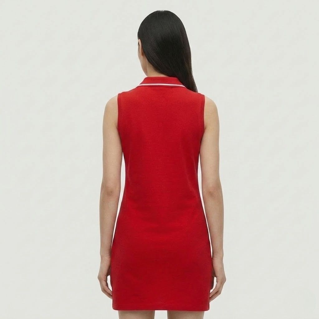 Váy Nữ Chính Hãng - Vintage Tommy Hilfiger Polo Dress Women’s Red -A4BA1KA2-sca