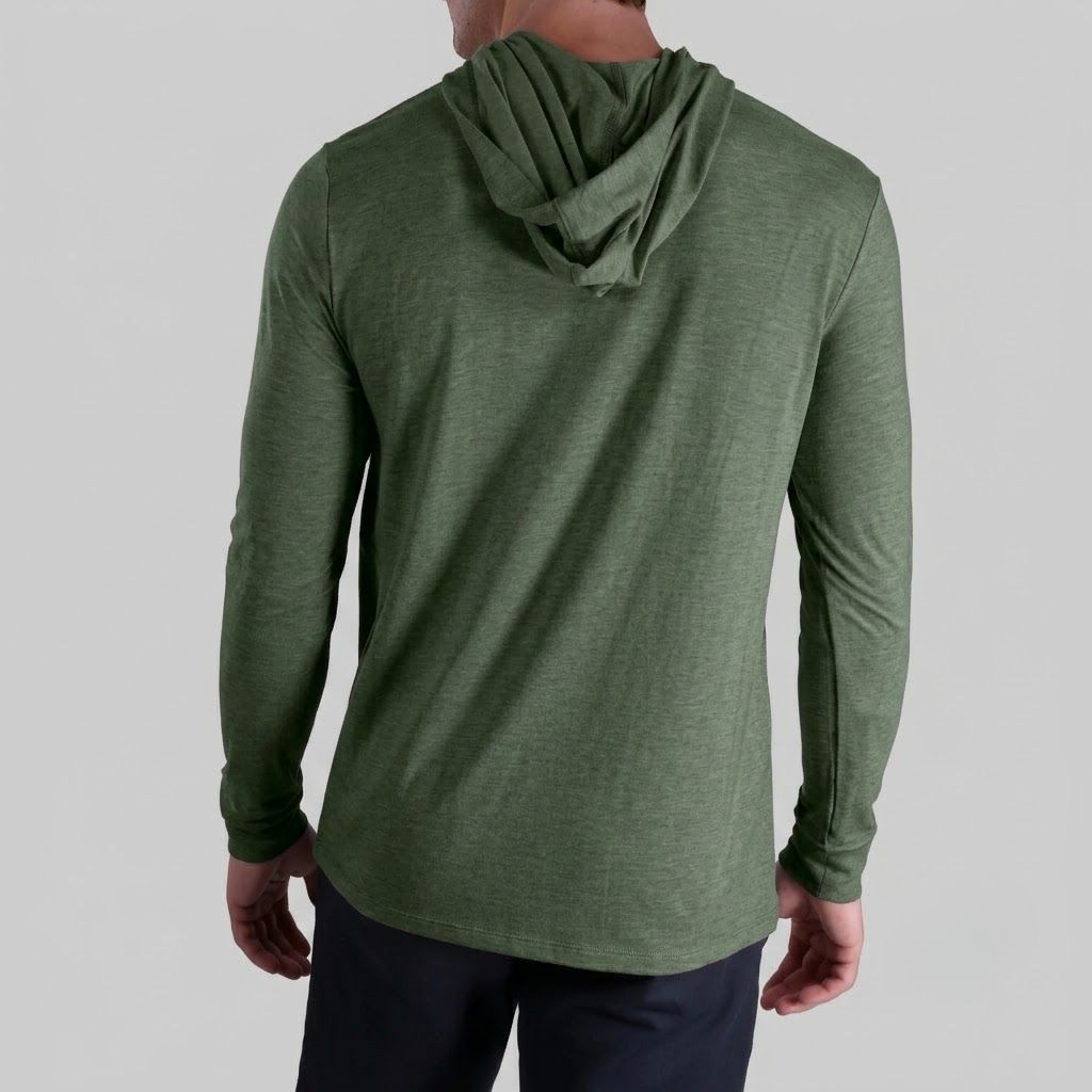 Áo Hoodie Chính Hãng - 2UNDR Luxury Long Sleeve Hooded Tee “Forest Green” - 2UNDR-FGREEN