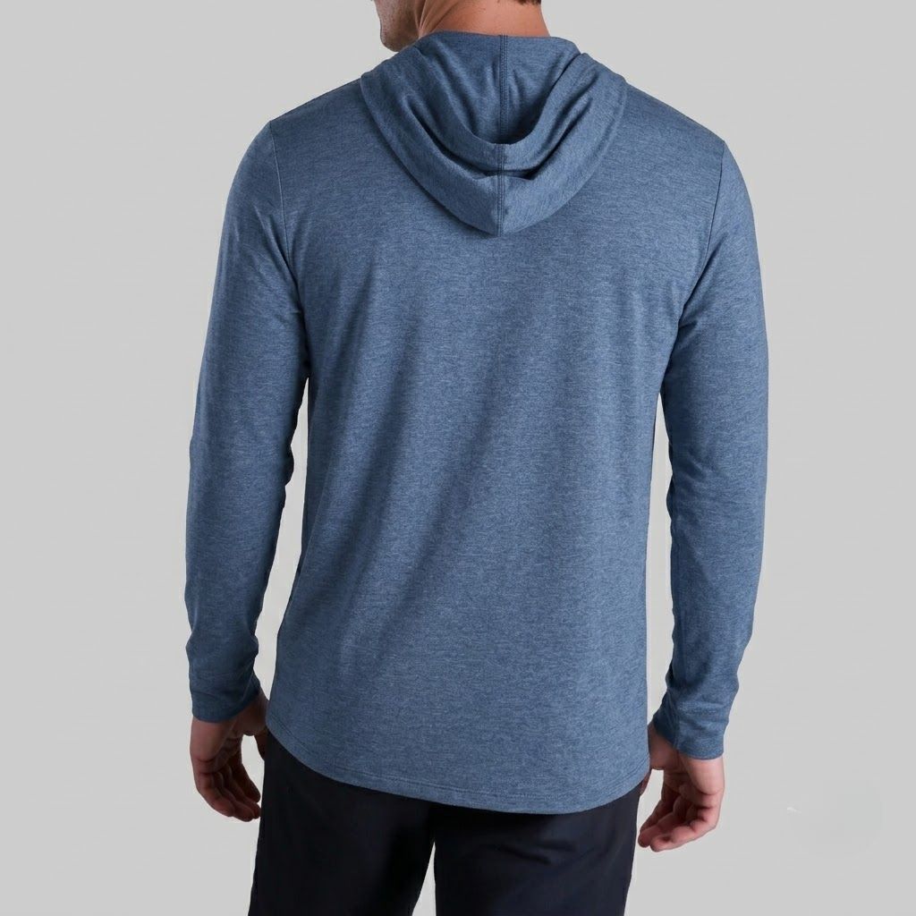 Áo Hoodie Chính Hãng - 2UNDR Luxury Long Sleeve Hooded Tee “Indigo” - 2UNDR-INDIGO