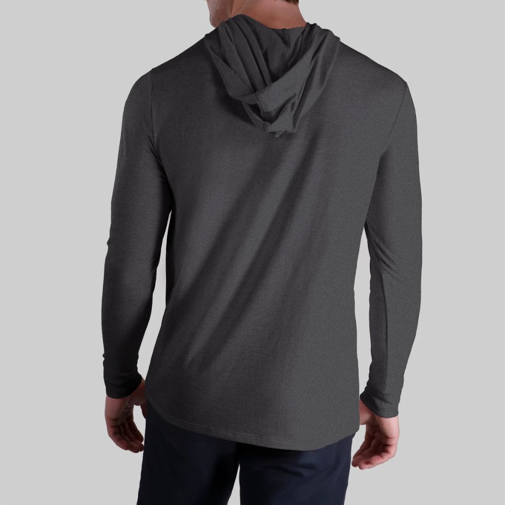 Áo Hoodie Chính Hãng - 2UNDR Luxury Long Sleeve Hooded Tee “Charcoal” - 2UNDR-CHARCOAL