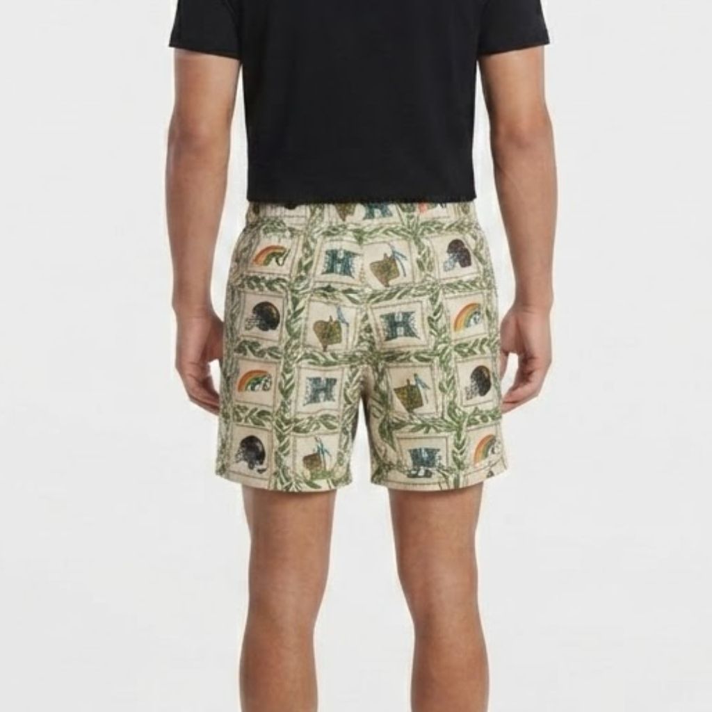 Quần Shorts Chính Hãng - SPECLO Men's Drawstring Waist All-Over Beach Shorts -  SPL0907-001