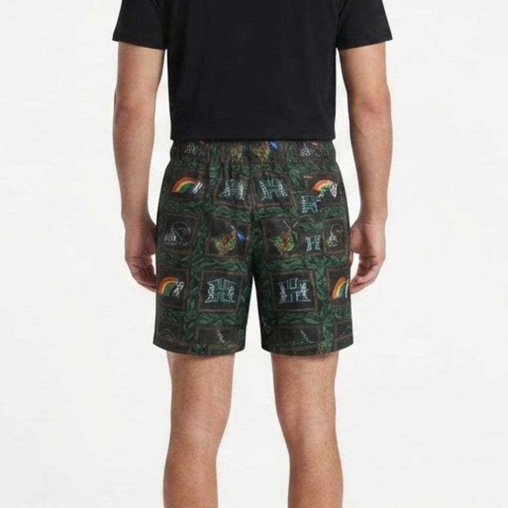 Quần Shorts Chính Hãng - SPECLO Men's Drawstring Waist All-Over Beach Shorts - SPL0907-002