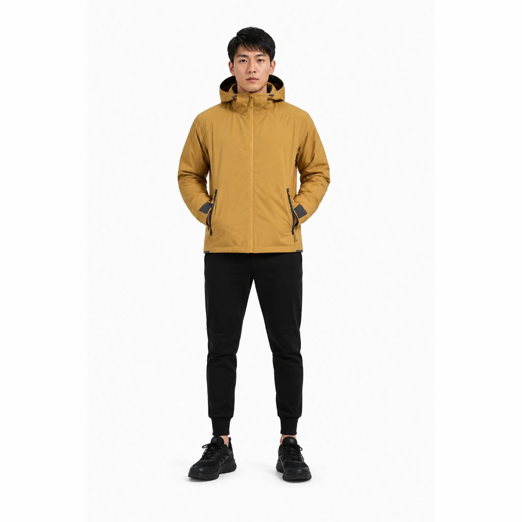 Áo Khoác Gió Chính Hãng - All In Motion Windbreaker Camo Stone Hood Lightweight Packable Jacket - AMW2007-009