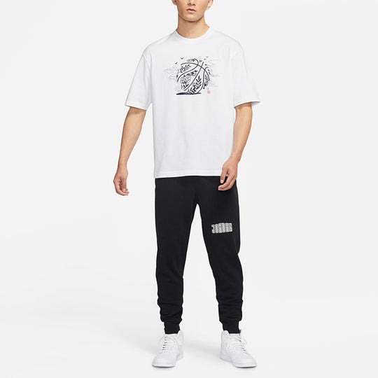 Áo Thể Thao Hè - Áo Men's Nike Air Jordan Printing White - DO4089-100