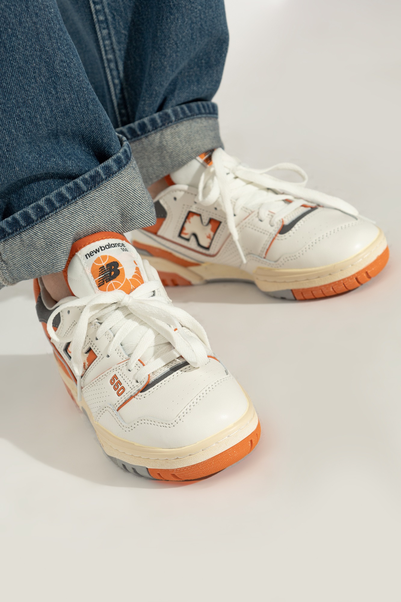 Giày Casual Chính Hãng - NewBalance 550 Beige Orange Grey - BB550VTF