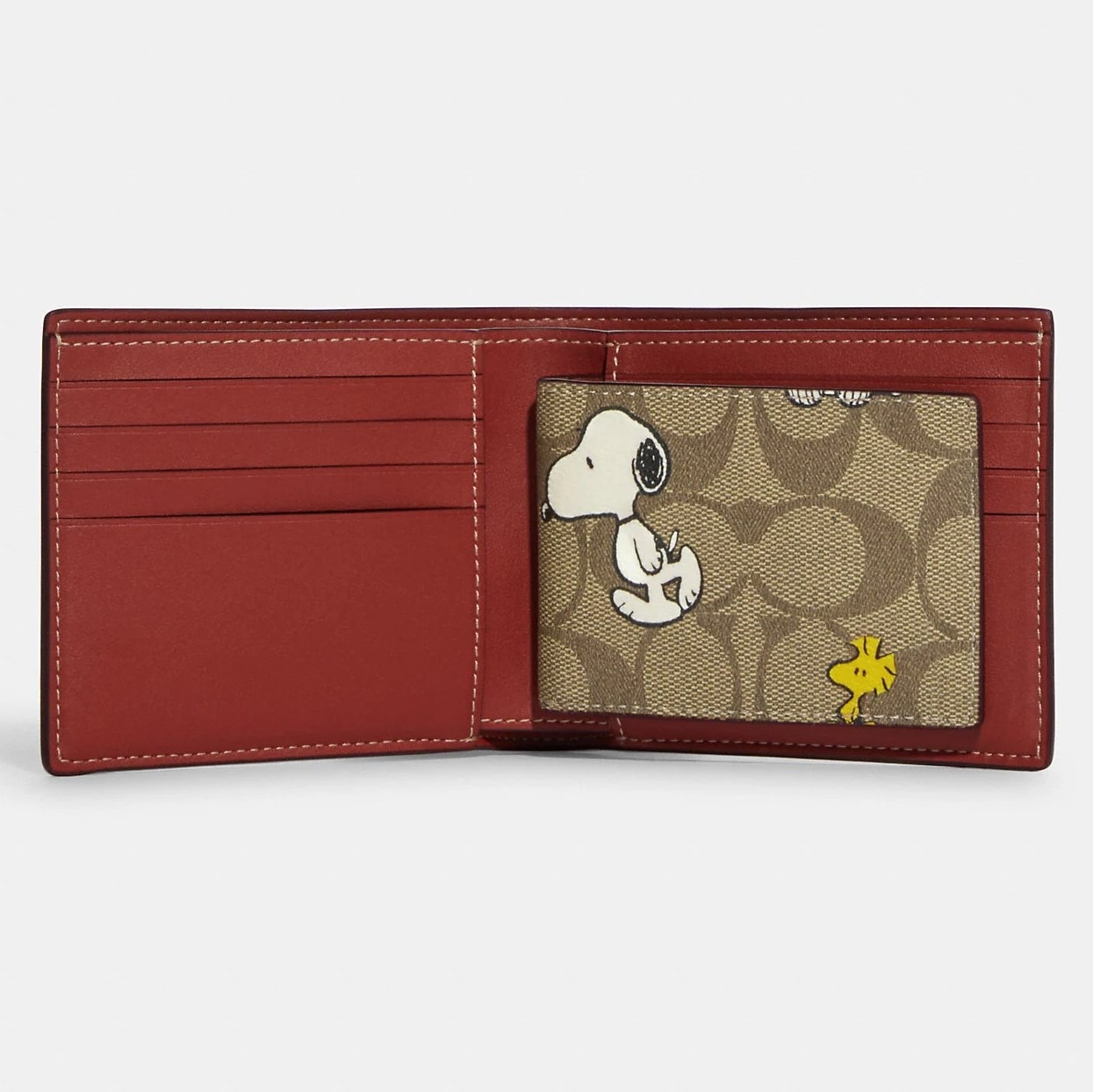 Phụ Kiện Chính Hãng - Sét Ví & Card Holder Coach 2in1 Dog Peanuts ' - VC27