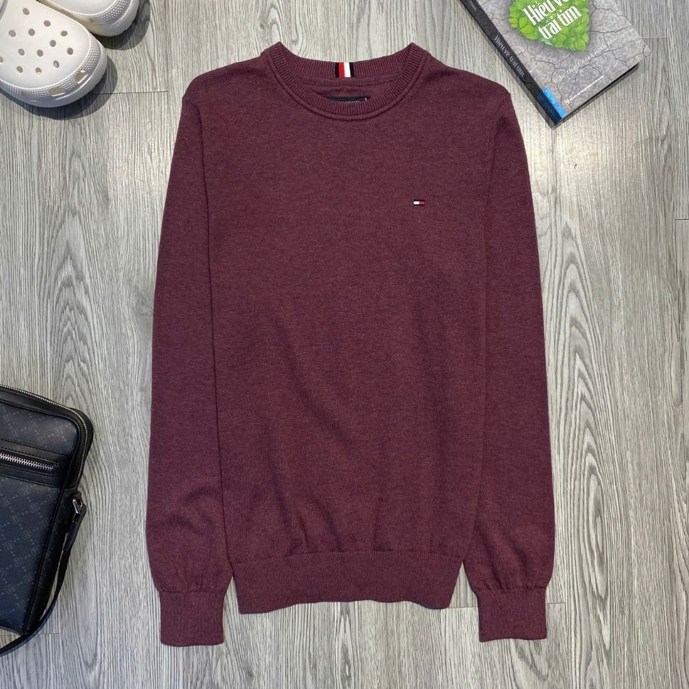 Áo Sweater Chính Hãng - Áo Len Tommy Hilfiger 'Light Red' - 78J8222-09