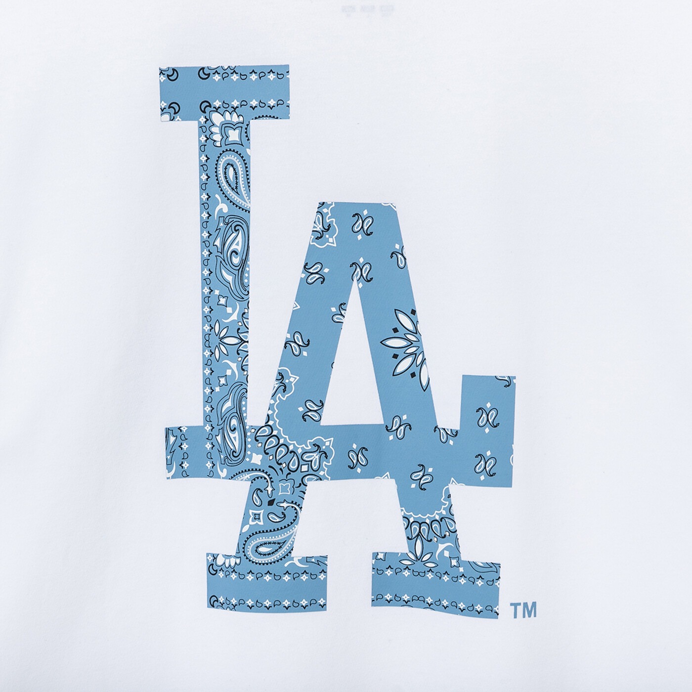 Áo Thể Thao Hè - Áo Thun Nam Nữ New Era x MLB Big Paisley LA Dodgers 'White/Blue' - 13086599 Quyetsneaker