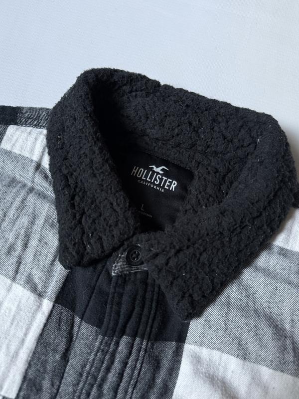 Áo Khoác Chính Hãng - Hollister Sherpa-Lined Flannel Shirt Jacket - HOLIS01