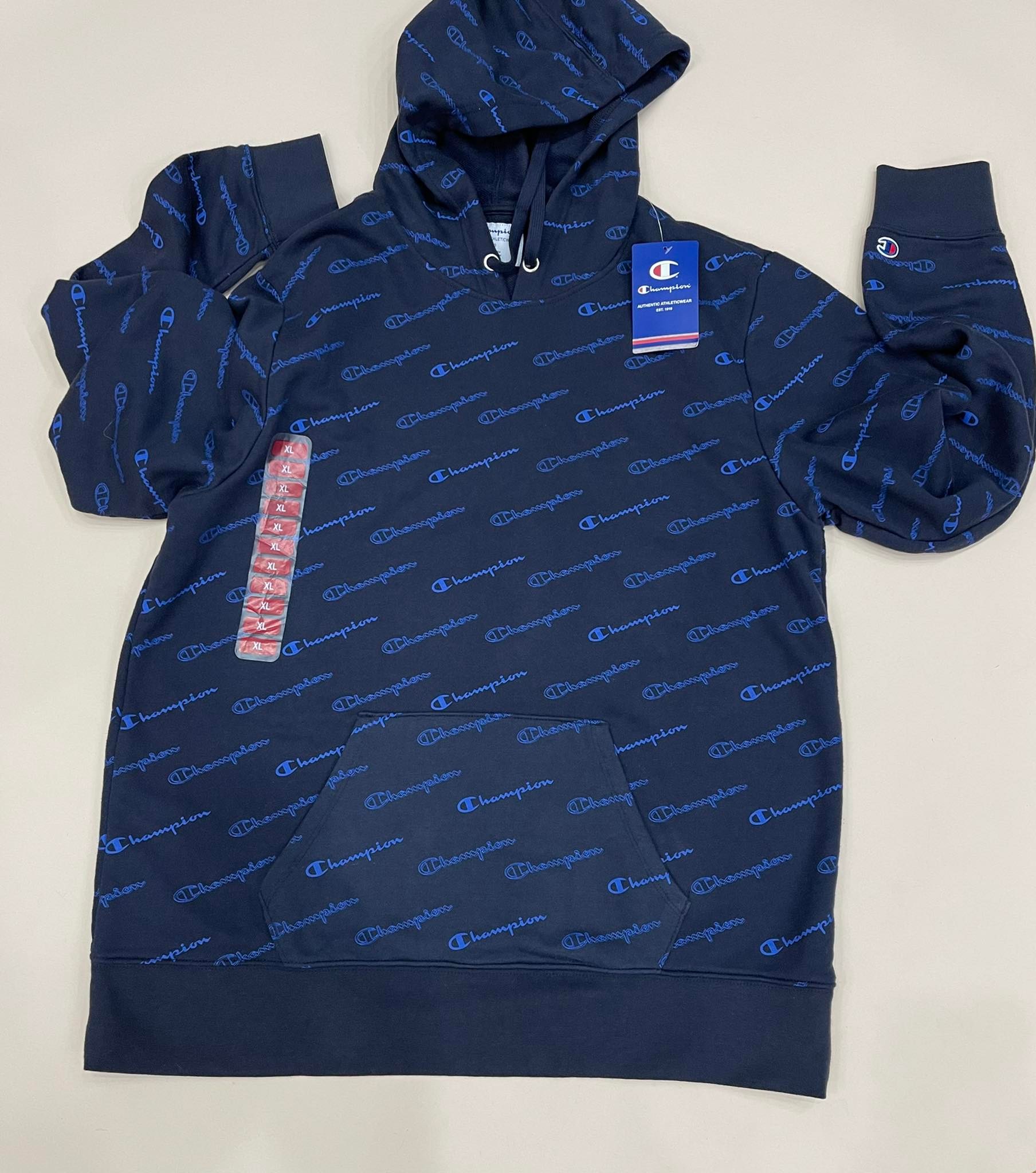 Áo Hoodie Nỉ Da Cá Champion men's Navy - AM166-031