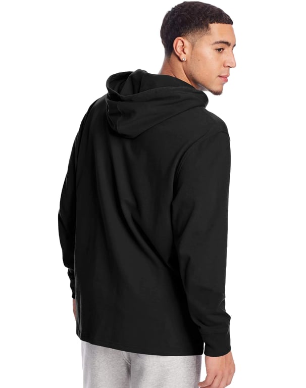 ÁO HOODIE CHÍNH HÃNG - Champion Men's Midweight Hoodie Pullover - 'Black' T4177-003