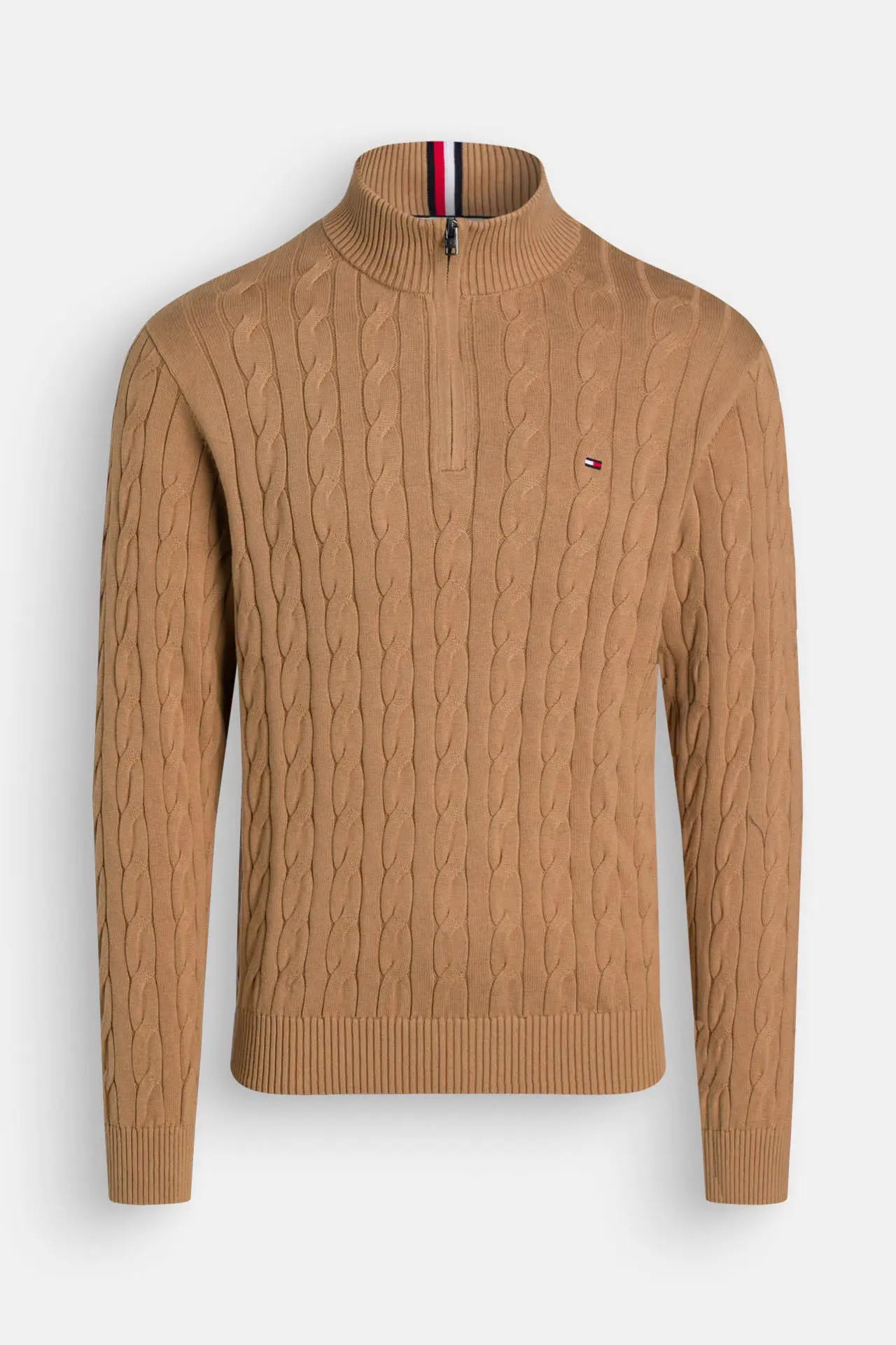 Áo Sweater Chính Hãng - TOMMY HILFIGER Strick-Troyer camel - 001500500
