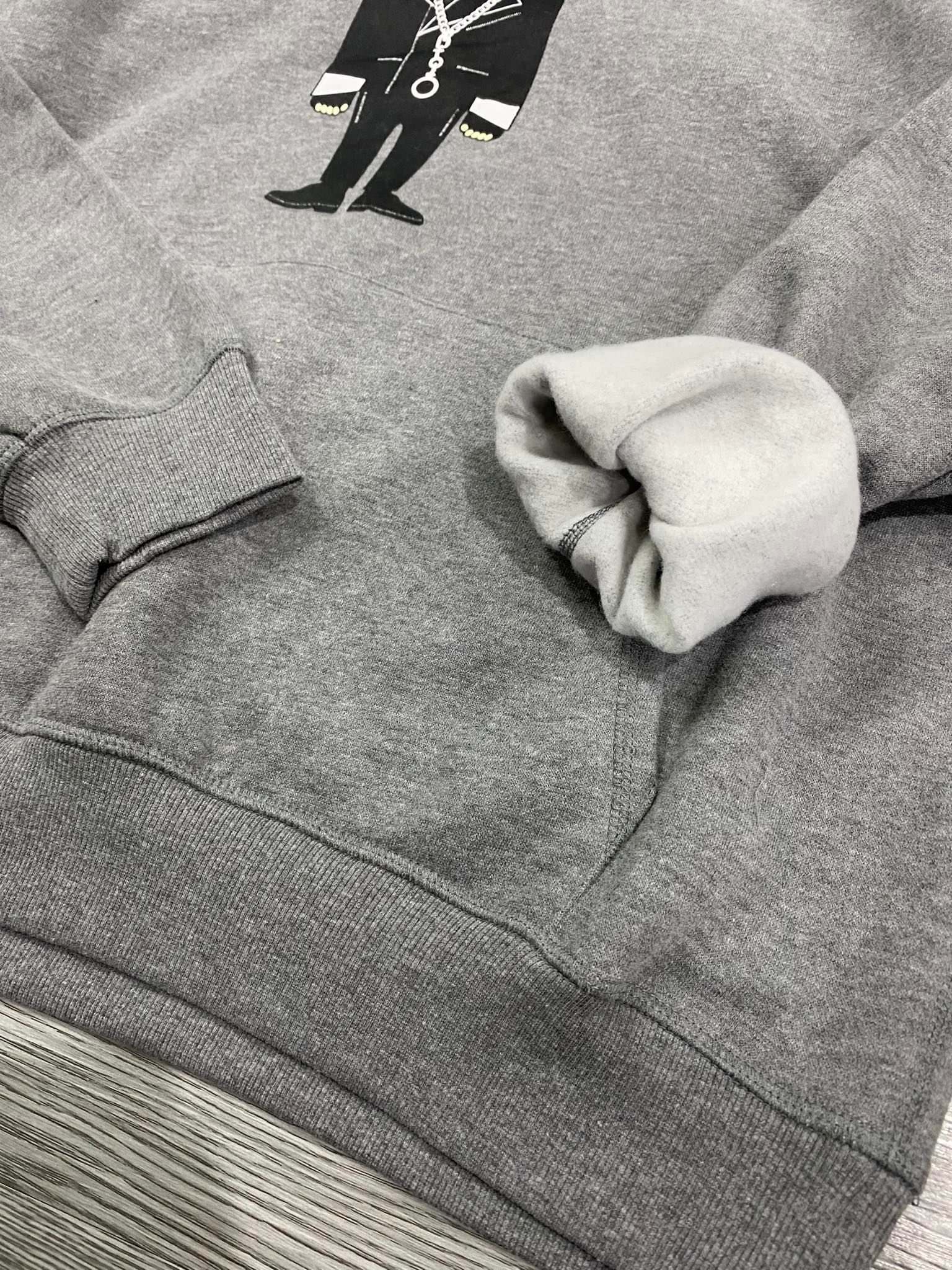 Áo Hoodie Nỉ Nam Karl Lagerfeld Paris Grey - HK060-01