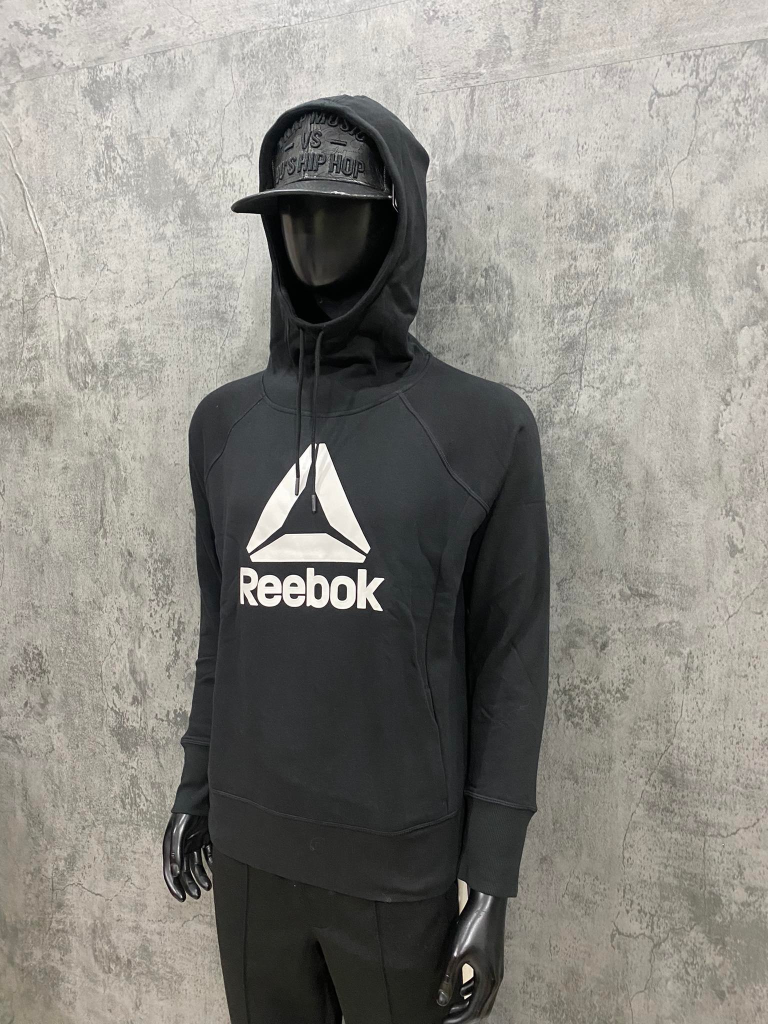 Áo Hoodie Nỉ Bông Nam Nữ Reebok LoGo 'Black' - S1438