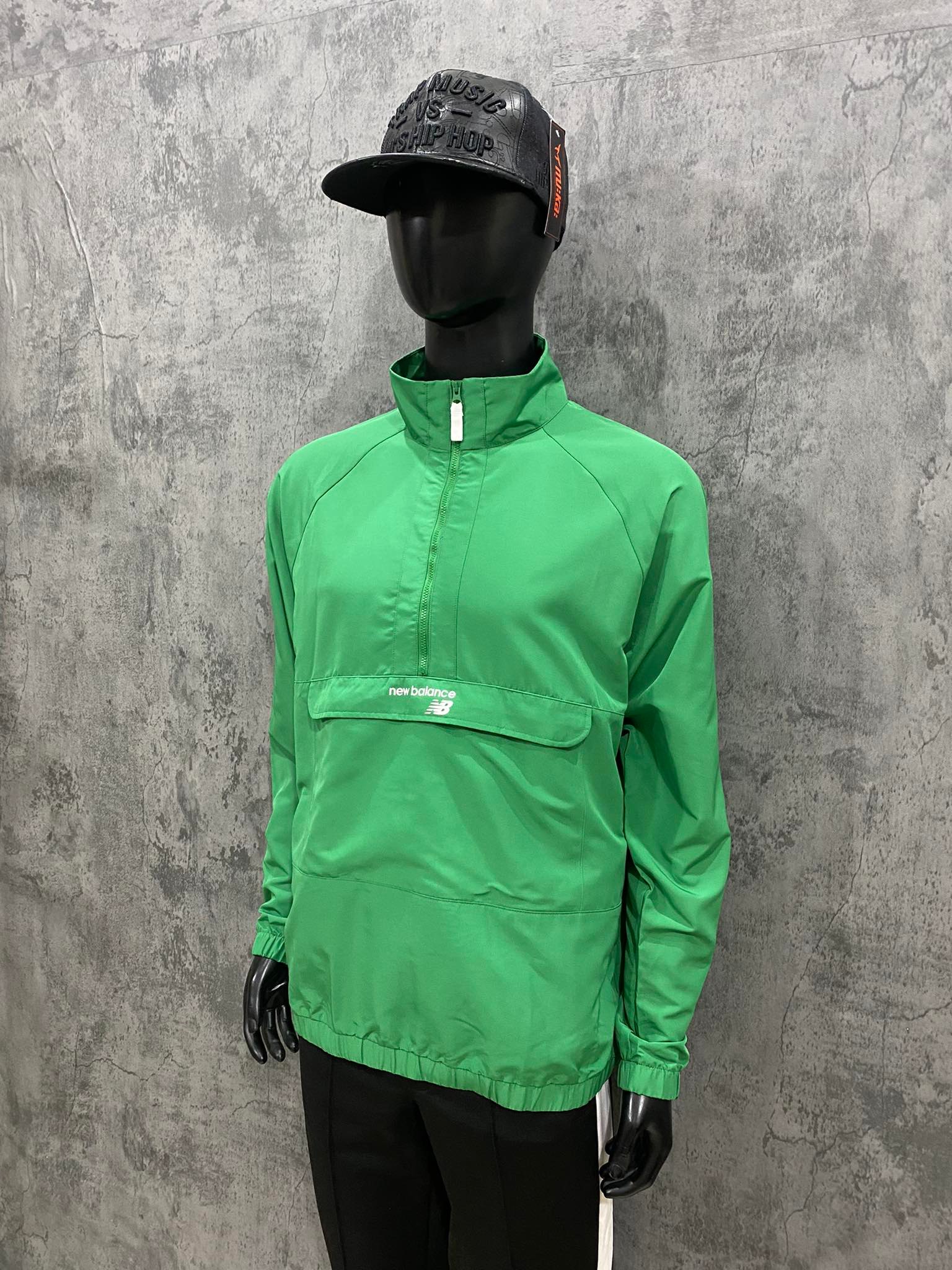 Áo Hoodie Gió New Balance Classic Casual Jacket 'Green'