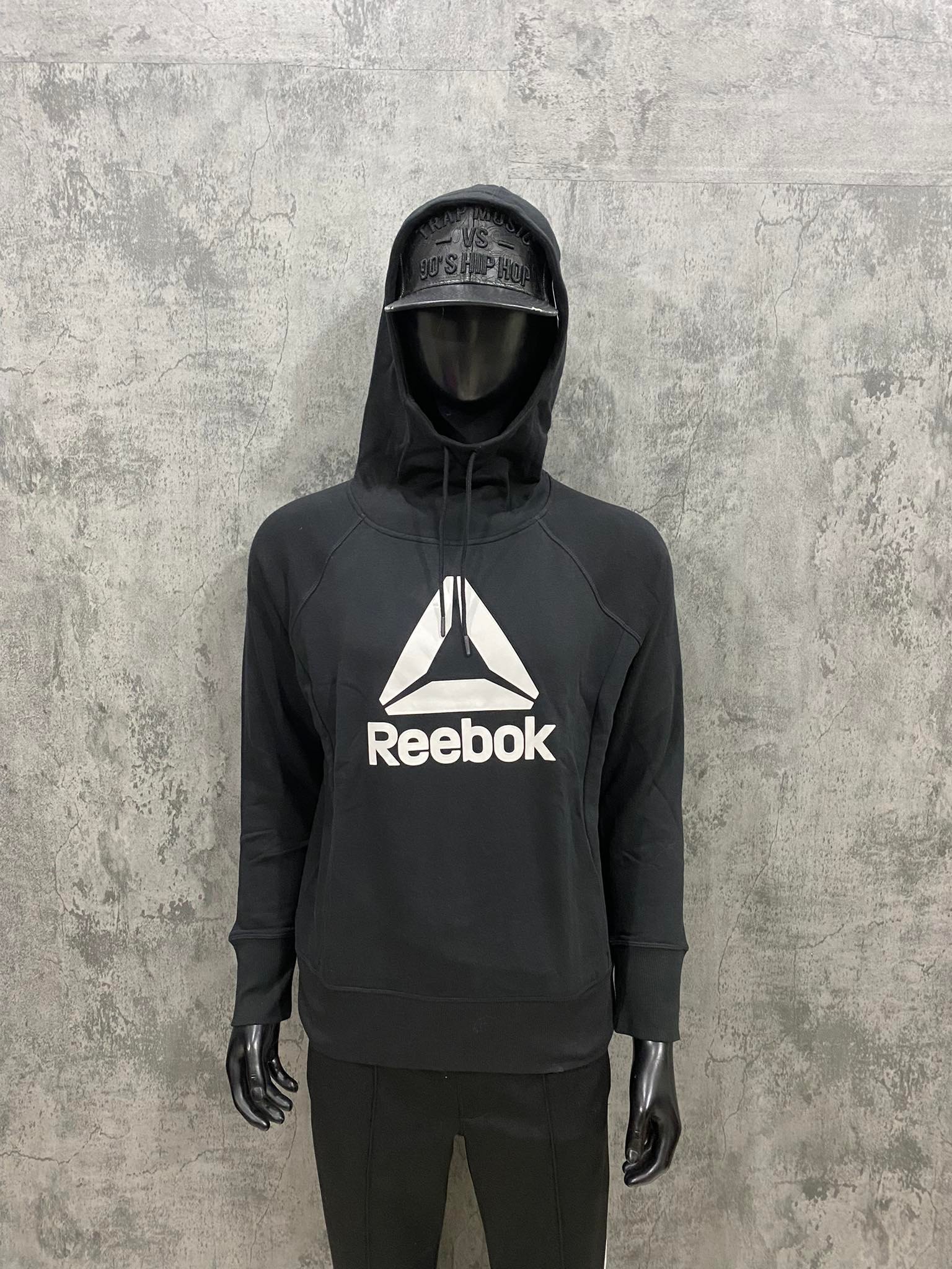 Áo Hoodie Nỉ Bông Nam Nữ  Reebok LoGo 'Black' - S1438