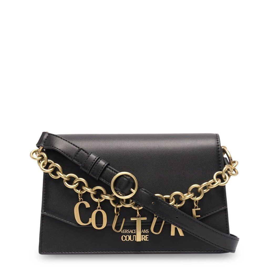 PHỤ KIỆN CHÍNH HÃNG - Túi Nữ Versace Jeans Couture Gold Chain Black Women's Shoulder Bag - 71VA4BC4-ZS063