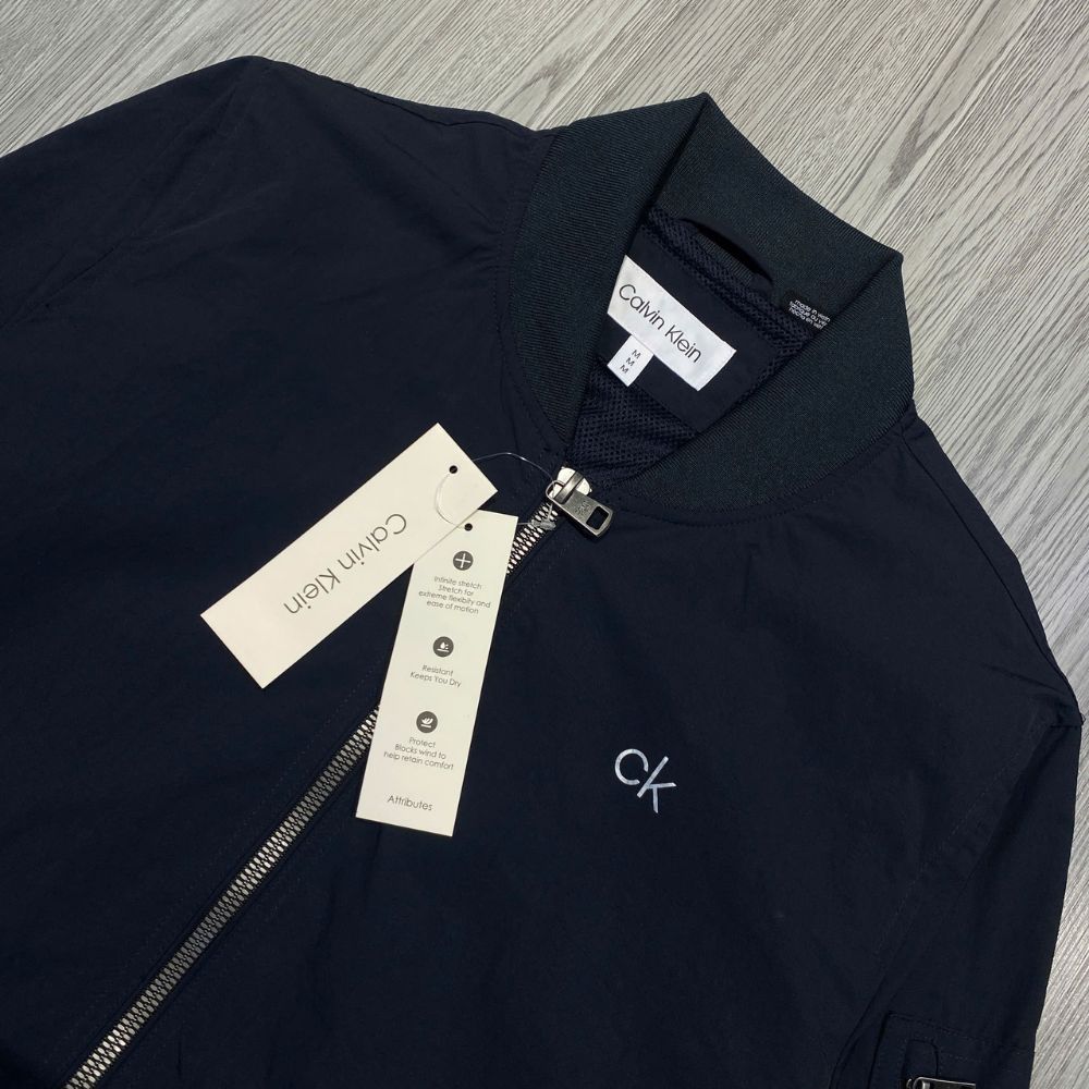 Áo Khoác Chính Hãng - CALVIN KLEIN Solid Full Zip Bomber Jacket Men's 