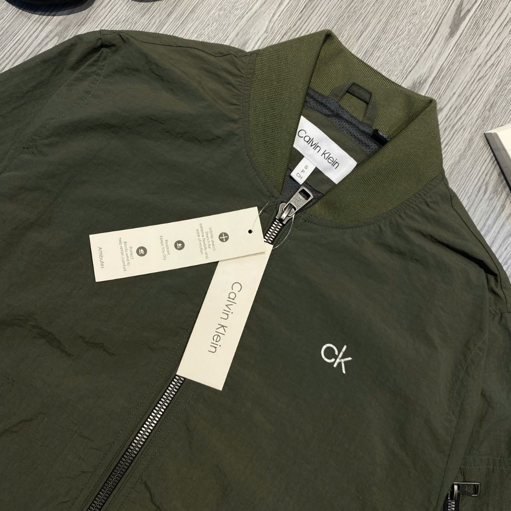 Áo Khoác Chính Hãng - CALVIN KLEIN Solid Full Zip Bomber Jacket Men's 