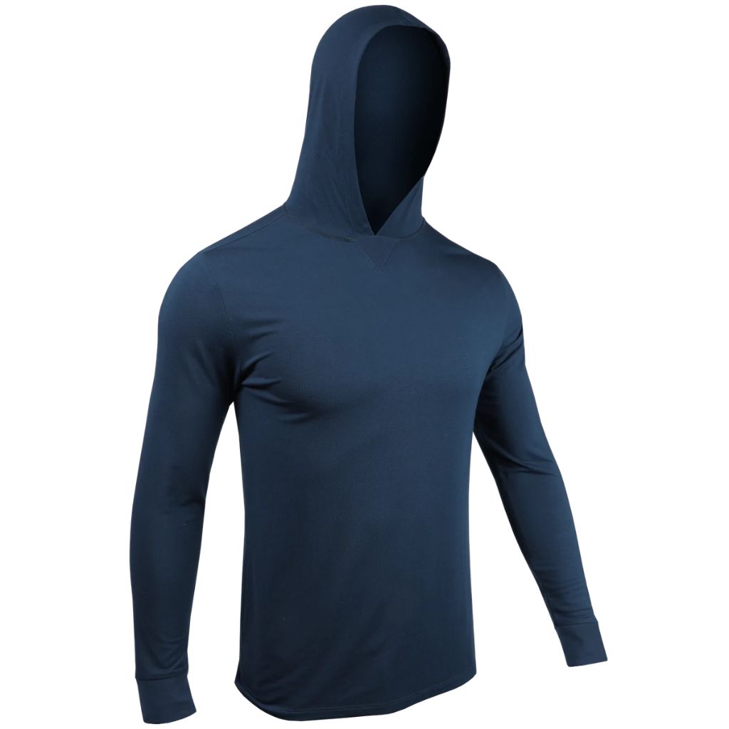 Áo Hoodie Chính Hãng - 2UNDR Luxury Long Sleeve Hooded Tee “Pacific Navy” - 2UNDR-PNAVY