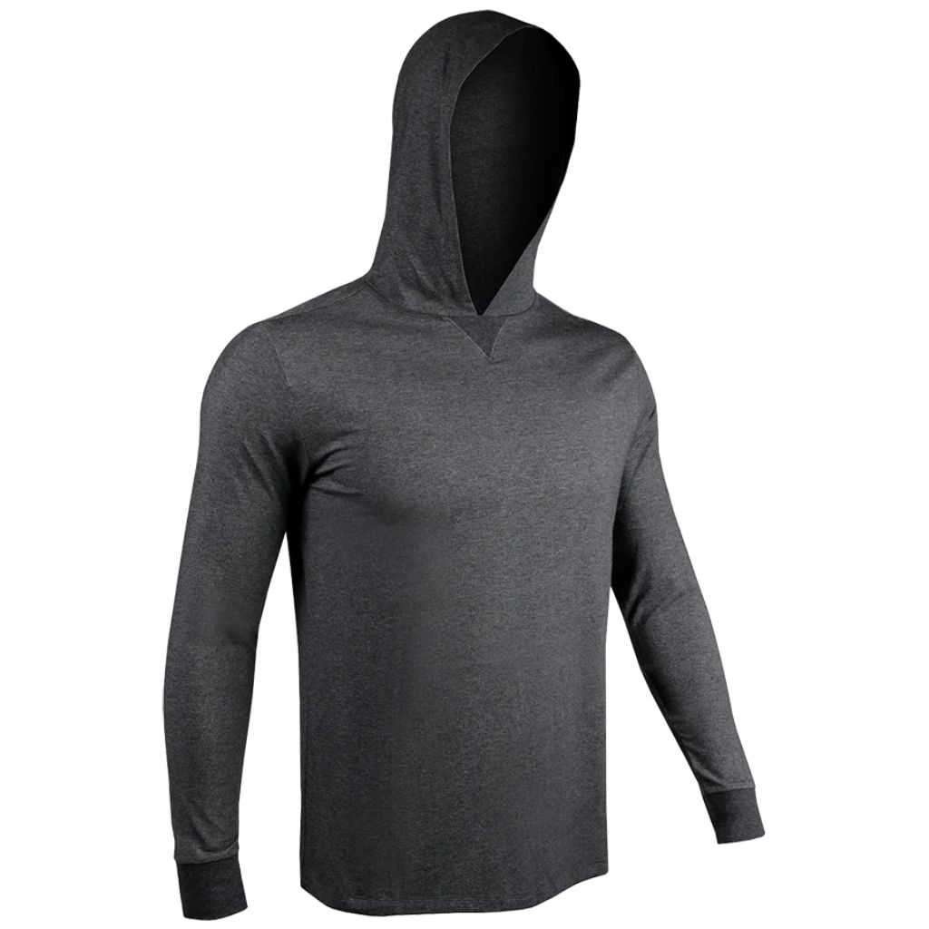 Áo Hoodie Chính Hãng - 2UNDR Luxury Long Sleeve Hooded Tee “Charcoal” - 2UNDR-CHARCOAL