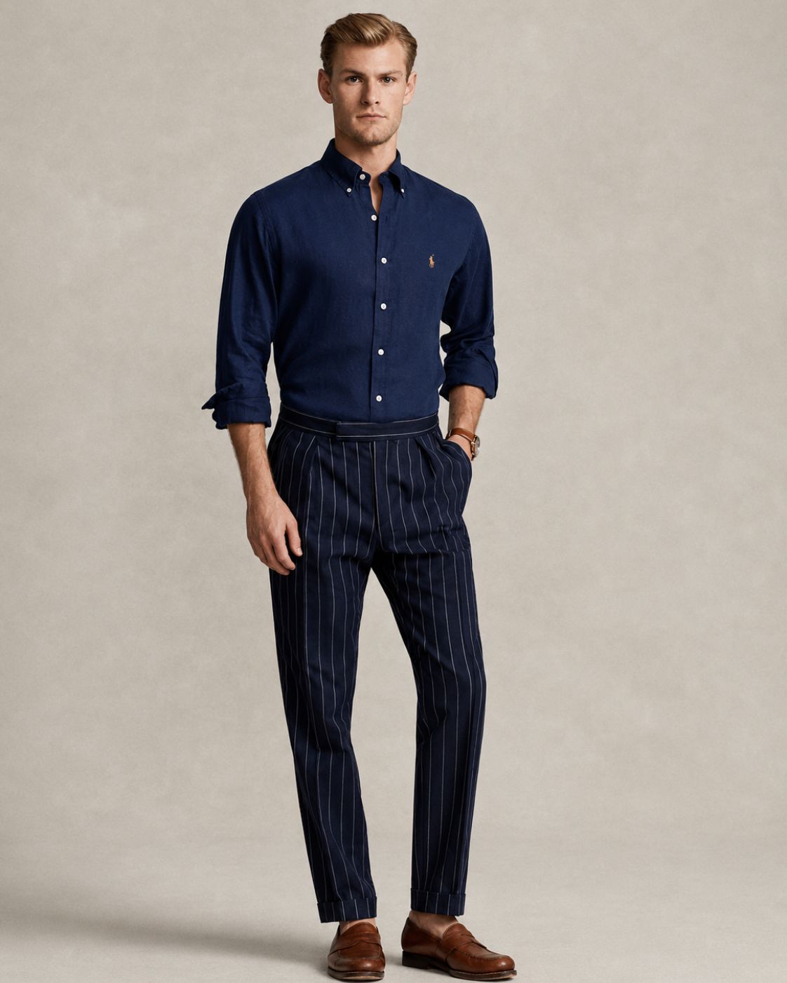Áo Sơ Mi Chính Hãng - Polo Ralph Lauren Classic Fit ChamBray 