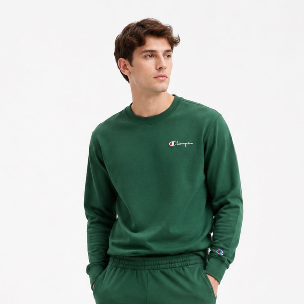 Bộ Thu Đông Chính Hãng - Champion Crewneck Sweatshirt & Sweatpants Set 