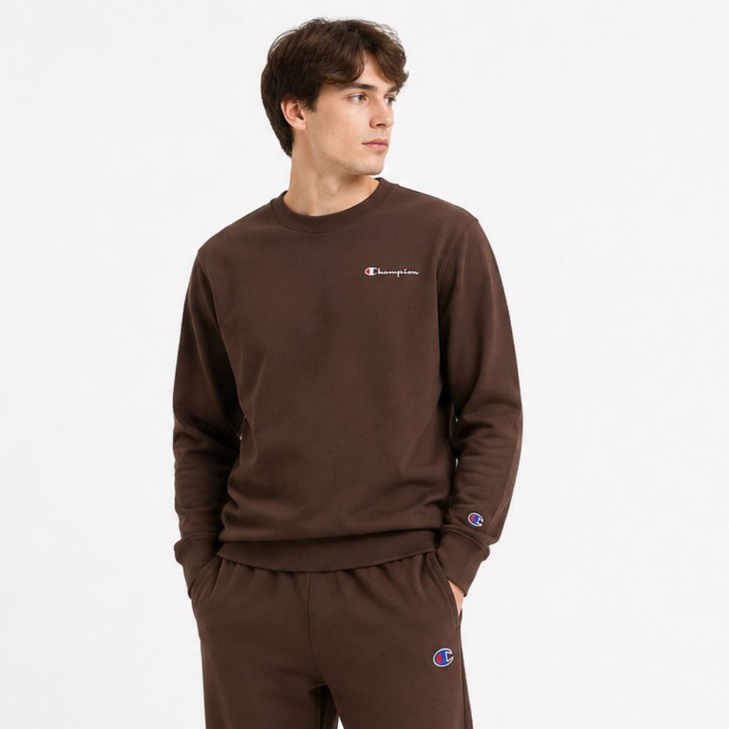 Bộ Thu Đông Chính Hãng - Champion Crewneck Sweatshirt & Sweatpants Set 