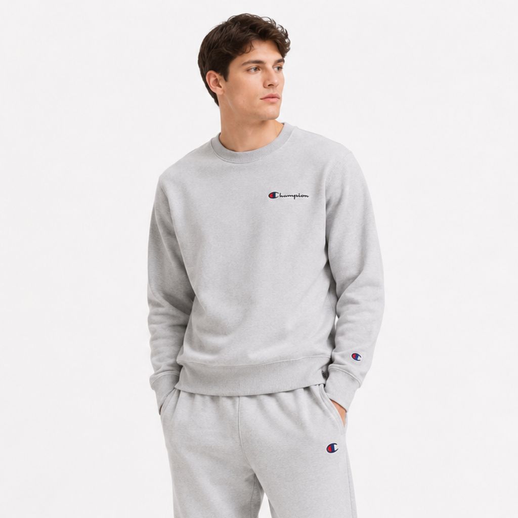 Bộ Thu Đông Chính Hãng - Champion Crewneck Sweatshirt & Sweatpants Set 