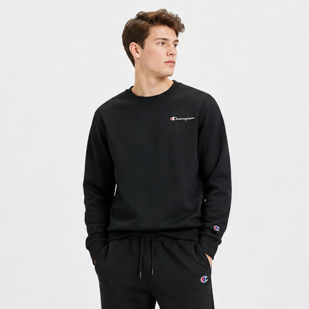 Bộ Thu Đông Chính Hãng - Champion Crewneck Sweatshirt & Sweatpants Set 
