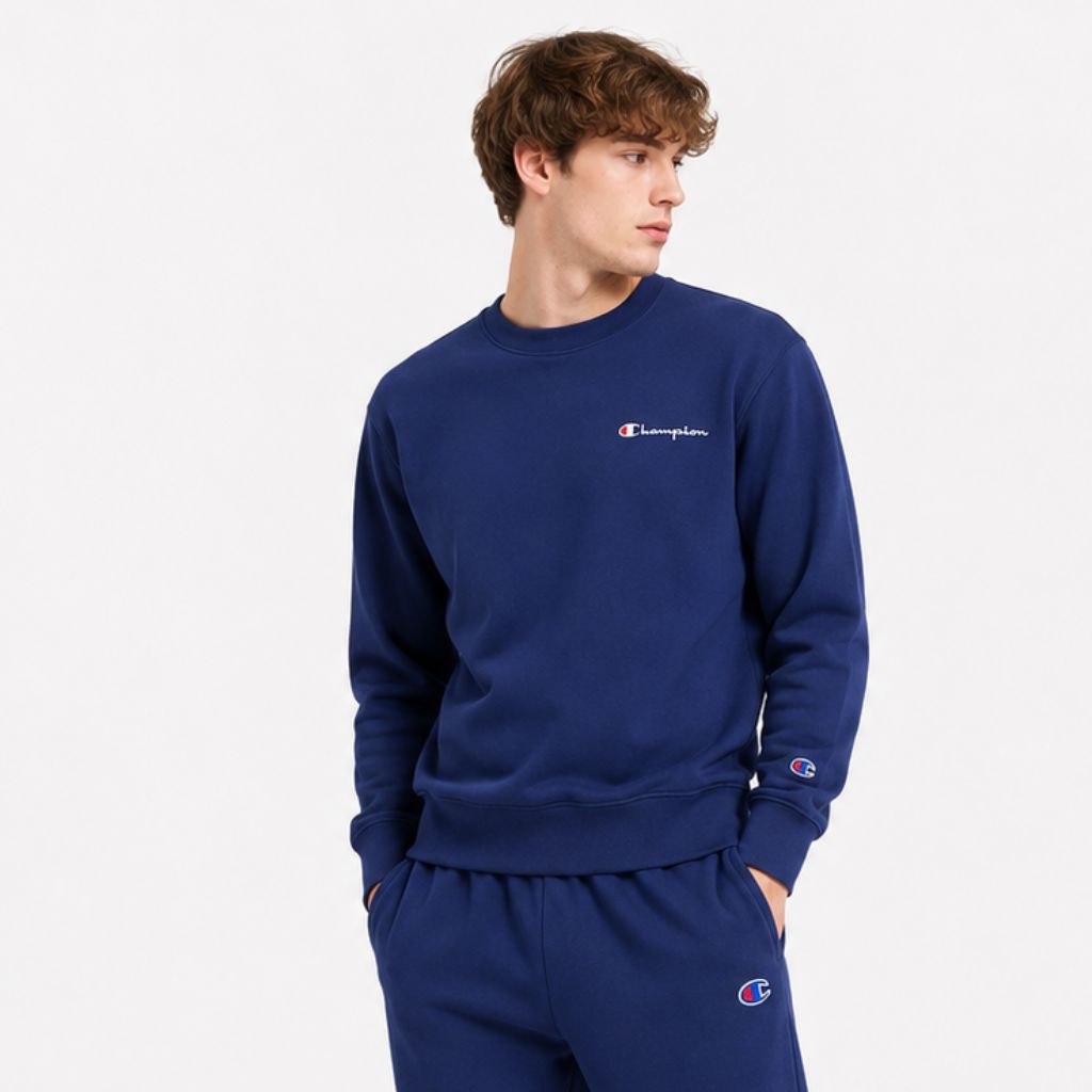 Bộ Thu Đông Chính Hãng - Champion Crewneck Sweatshirt & Sweatpants Set 