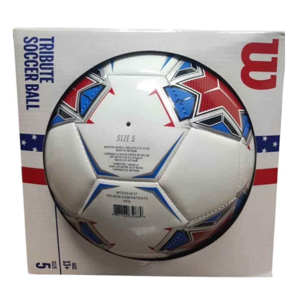 Quả Bóng Đá Chính Hãng - Wilson Tribute Soccer Ball Size 5 Red/White/Blue - SPA0709-09