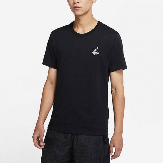 Áo Thể Thao Hè - Áo Thun Men's Nike Air Jordan Printing Jordan Black - DH3613-010