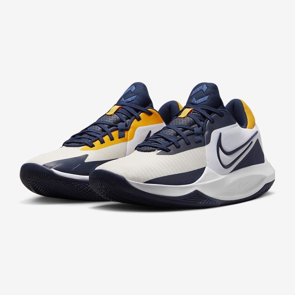 Giày Bóng Rổ Chính Hãng Nike Precision 6 'White Midnight Navy' - DD9535-101