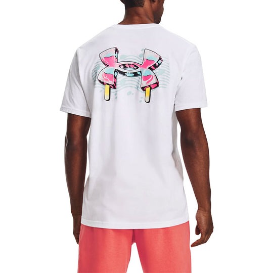 Áo Tshirts Chính Hãng - Under Armour Training Ice Cream Graphics 'White - 1361678-100