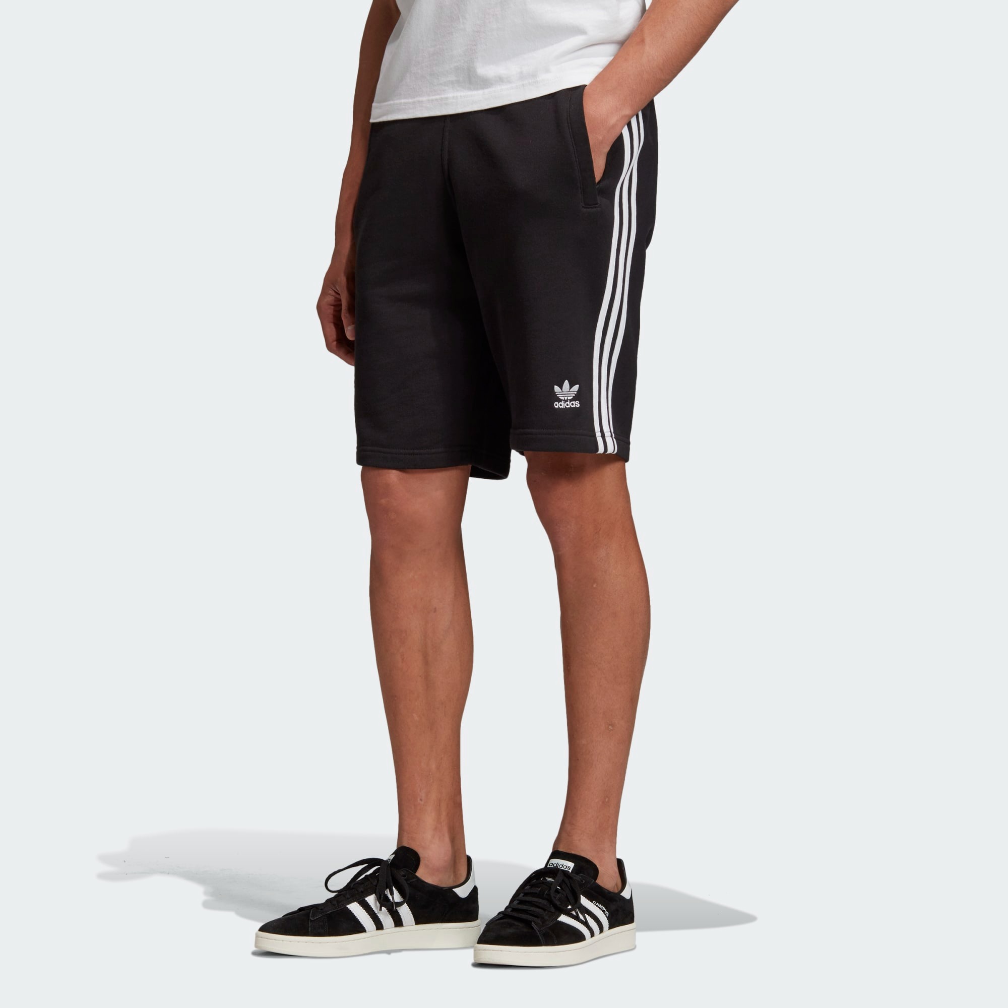 Quần Shorts Chính Hãng - Adidas 3 Stripes Shorts Black - DH5798