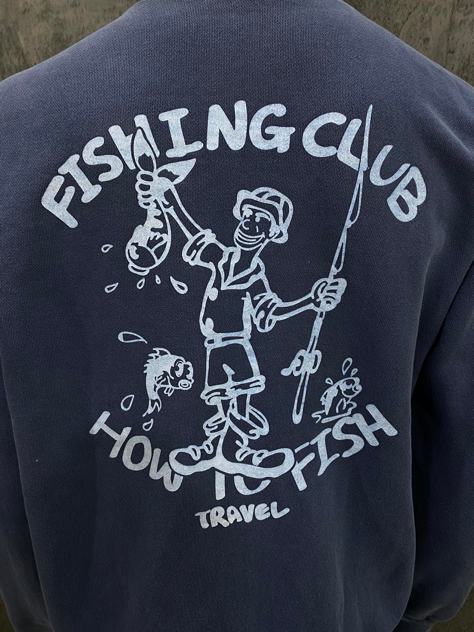 ÁO SWEATSHIRTS CHÍNH HÃNG - TraVel Camp Fishing Club Navy - CAM451