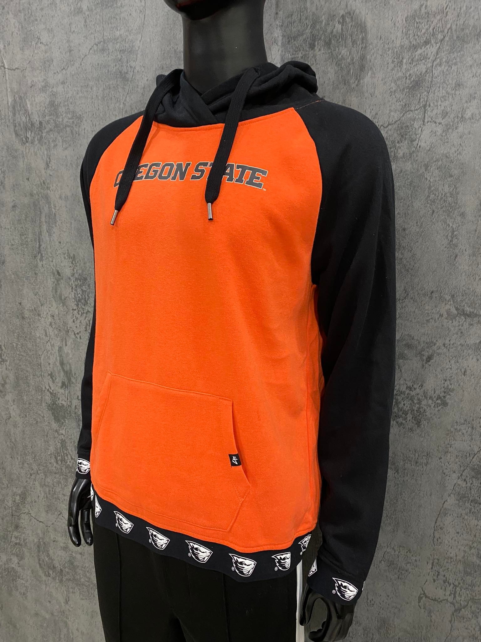 Áo Hoodie - MLB47 Unisex Basic Hoodie 'Orange/Black' - HD64