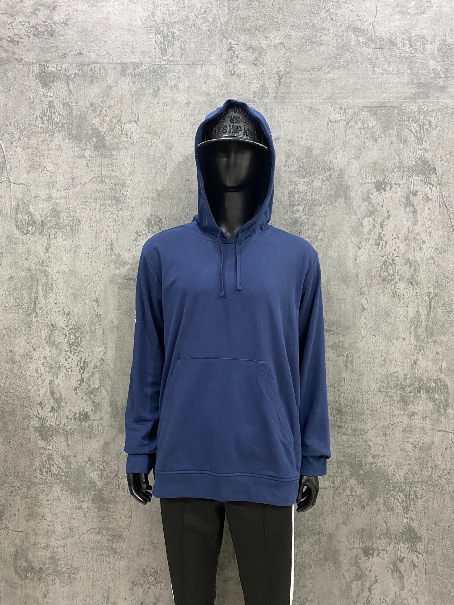 Áo Hoodie Nam Adidas Smal Logo 'Blue' - GL9579