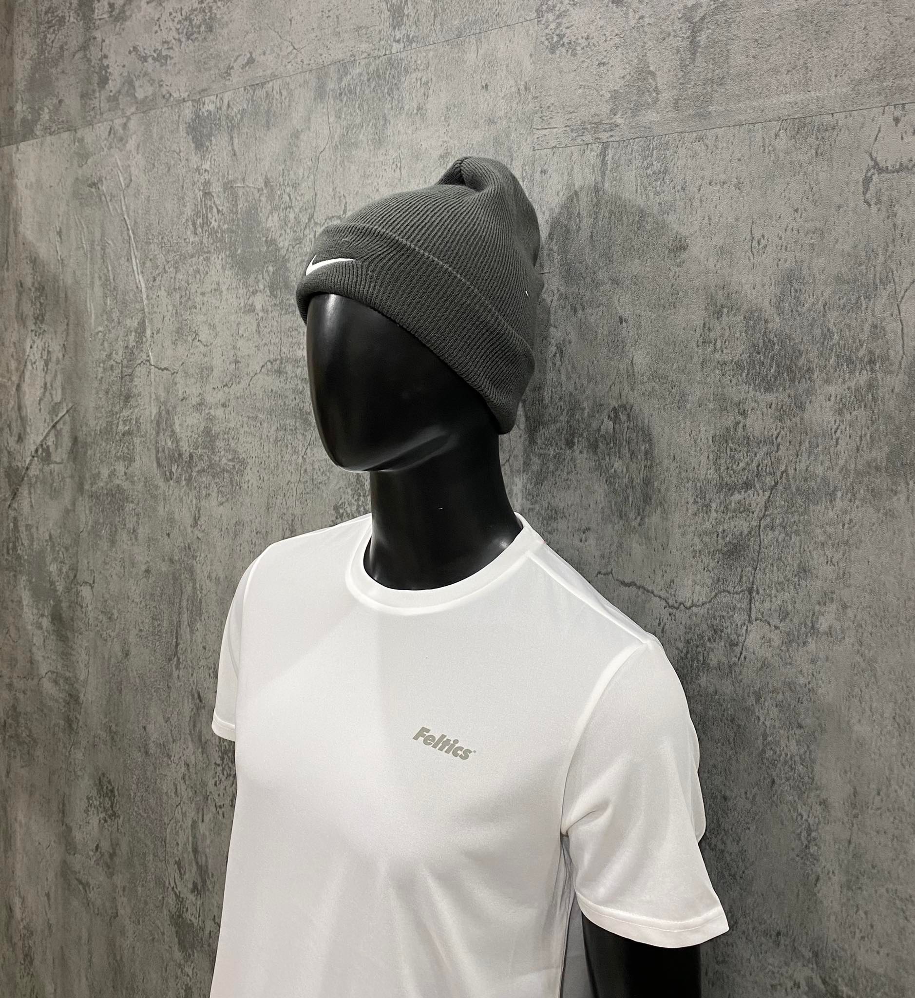 Mũ nón len unisex dày dặn Nike Xám - 309-060