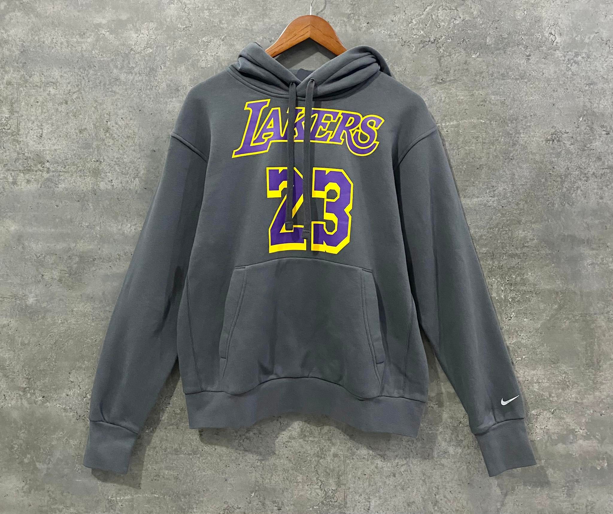 Áo Hoodie Nỉ Nam Nike NBA Lakers N23 Xám Đậm - DH6539-061