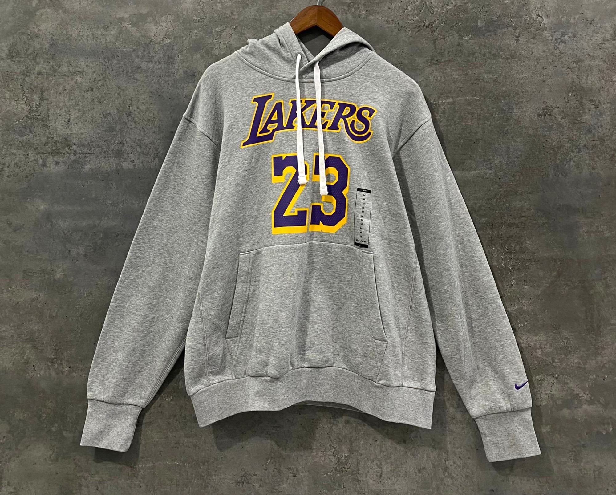 Áo Hoodie Nỉ Nam Nike Basketball Lakers 23 Grey - CZ0282-063