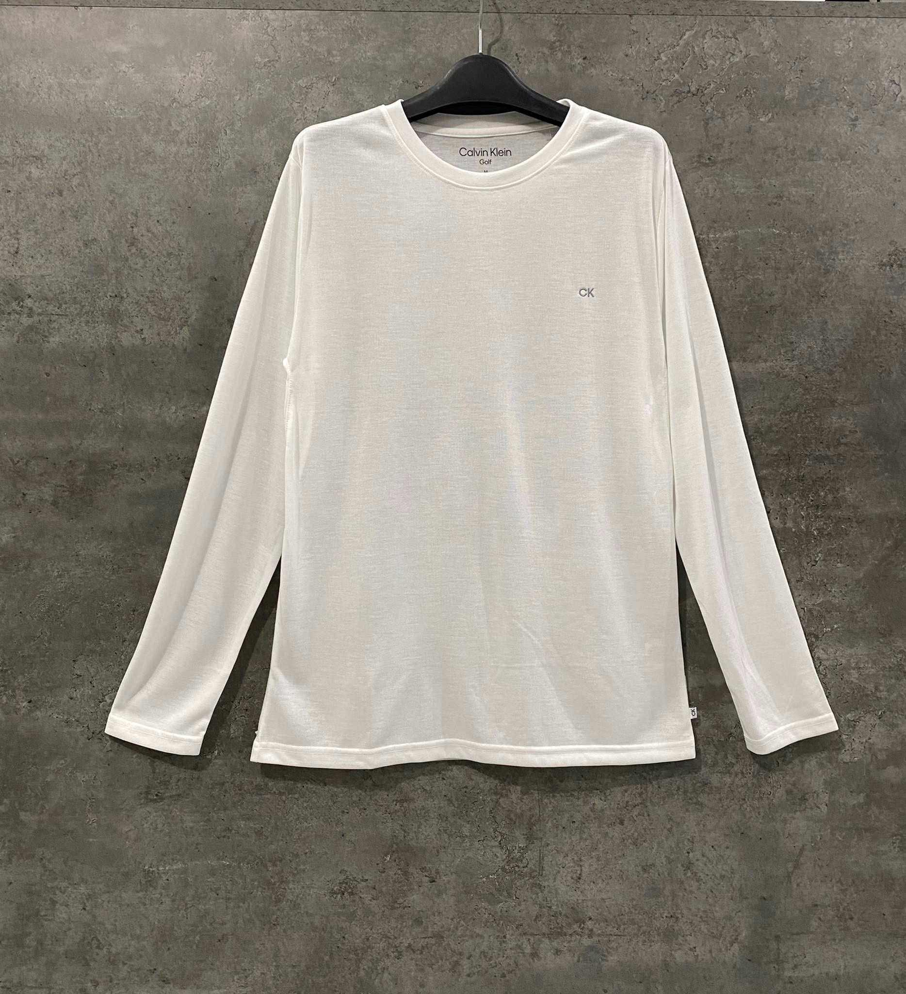 Áo dài tay thể thao Calvin Klein Trắng - C9583-White
