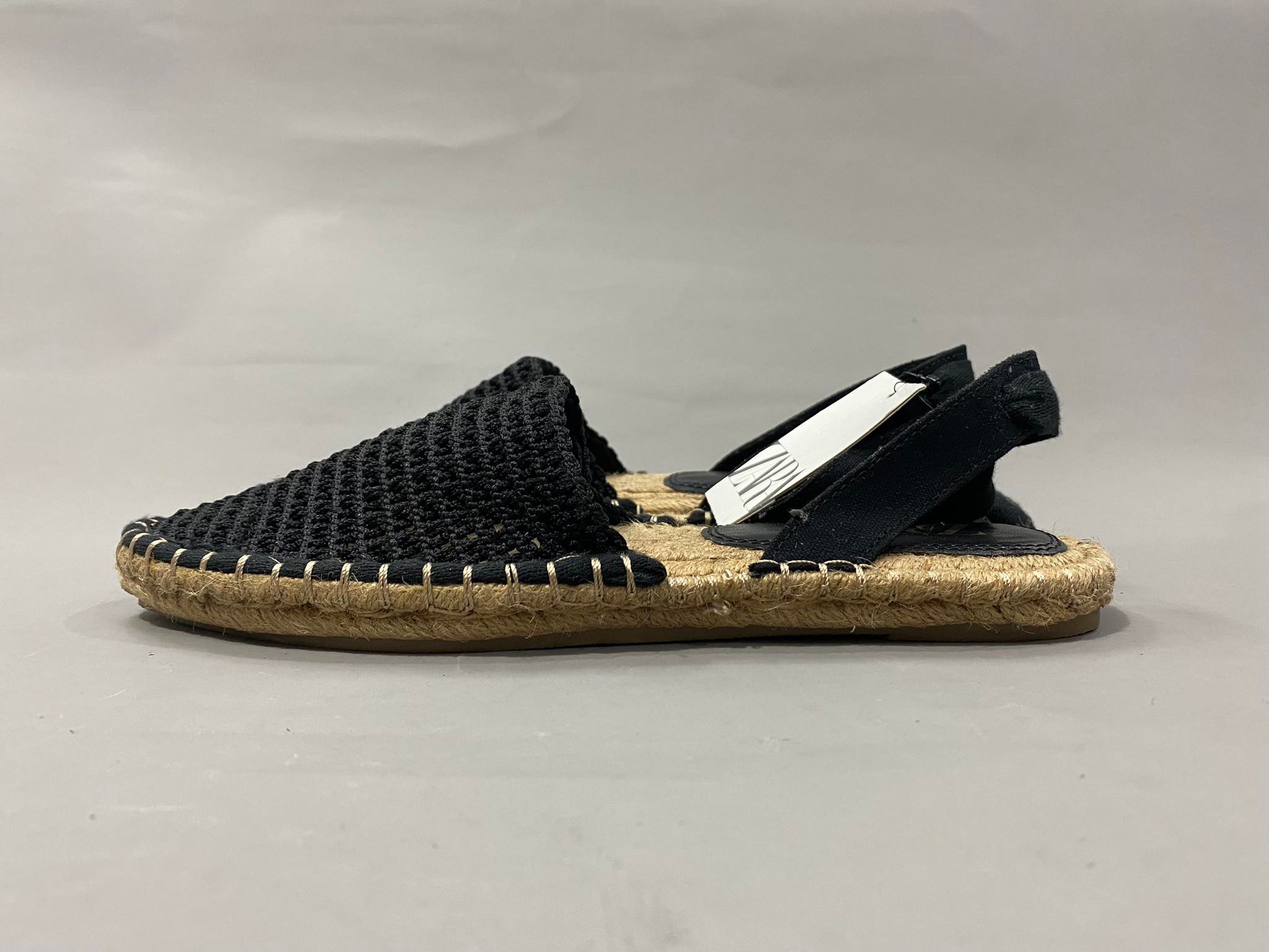 Dép Chính Hãng - Sandal Nữ Zara Cói Buộc Dây Chiến Binh