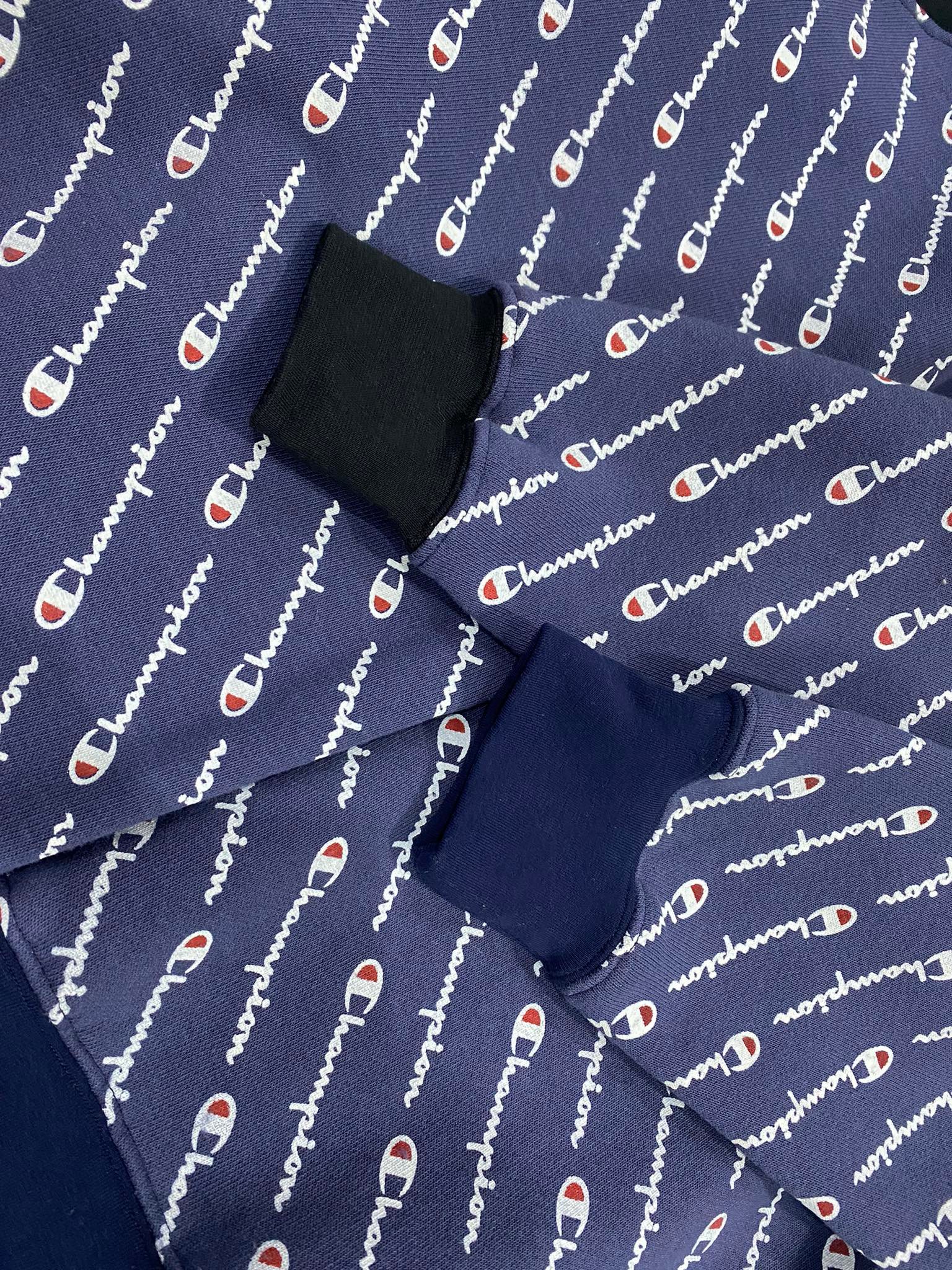 Áo thu đông nỉ dài tay Champion - S5732P-Navy