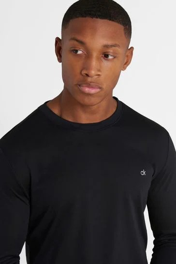 Áo dài tay thể thao Calvin Klein - C9583-Black