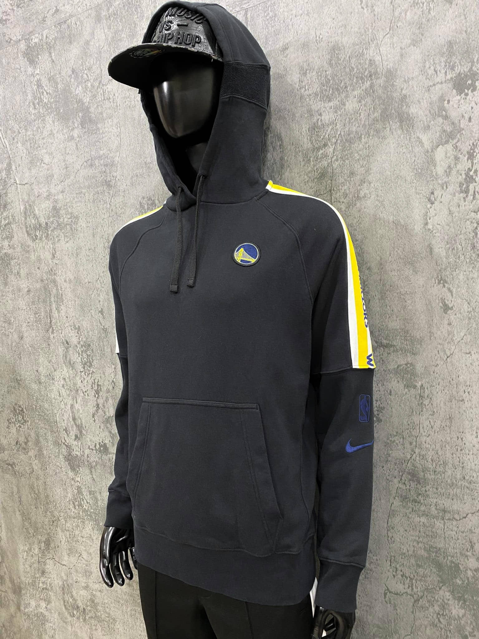 Áo Hoodie Nỉ Nam Nike NBA Basketball Warriors 'Black' - AV0665-010