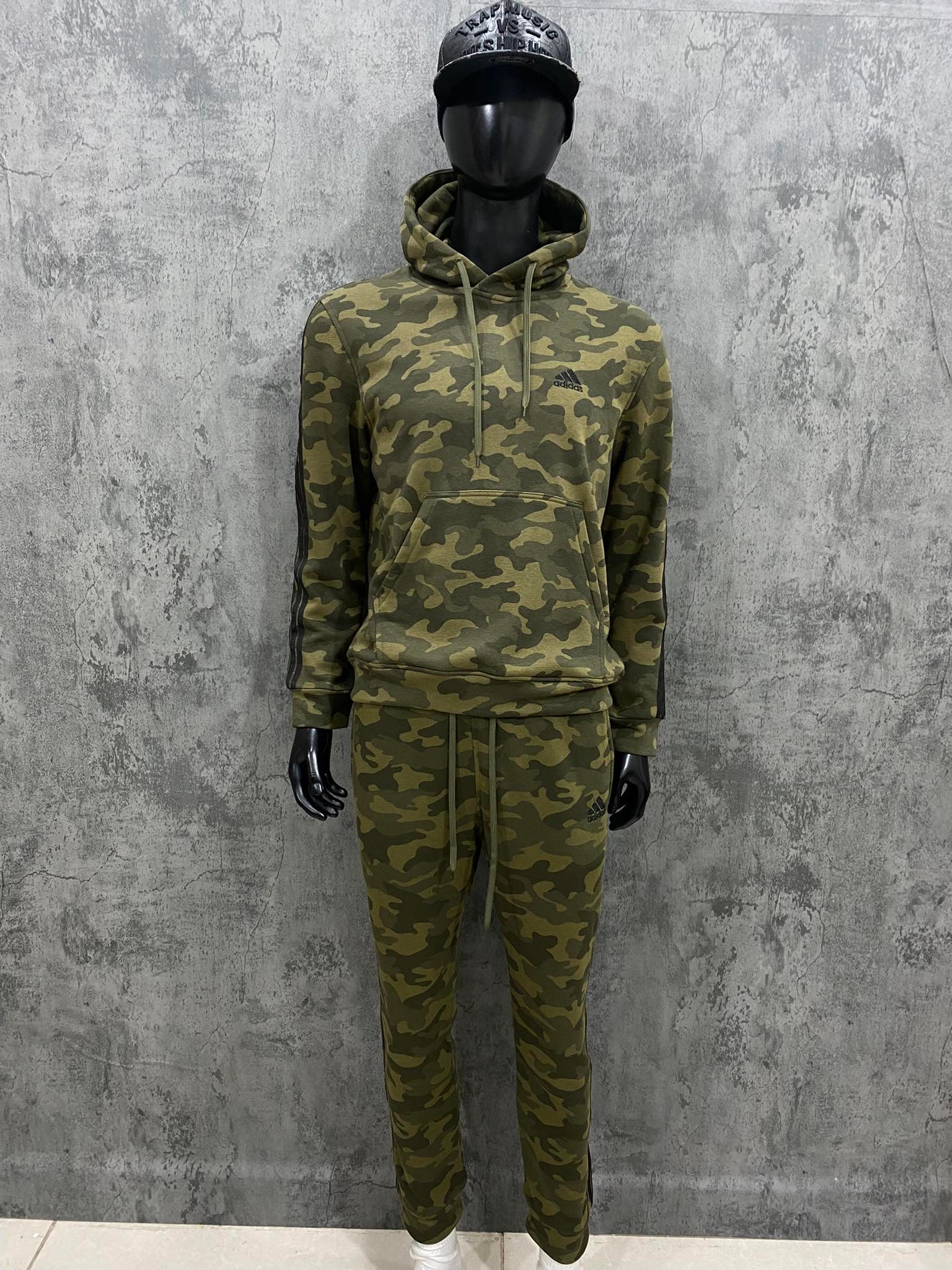 Bộ Nỉ Nam Chính Hãng Adidas Hoodie Jogger Camo - Bha-045