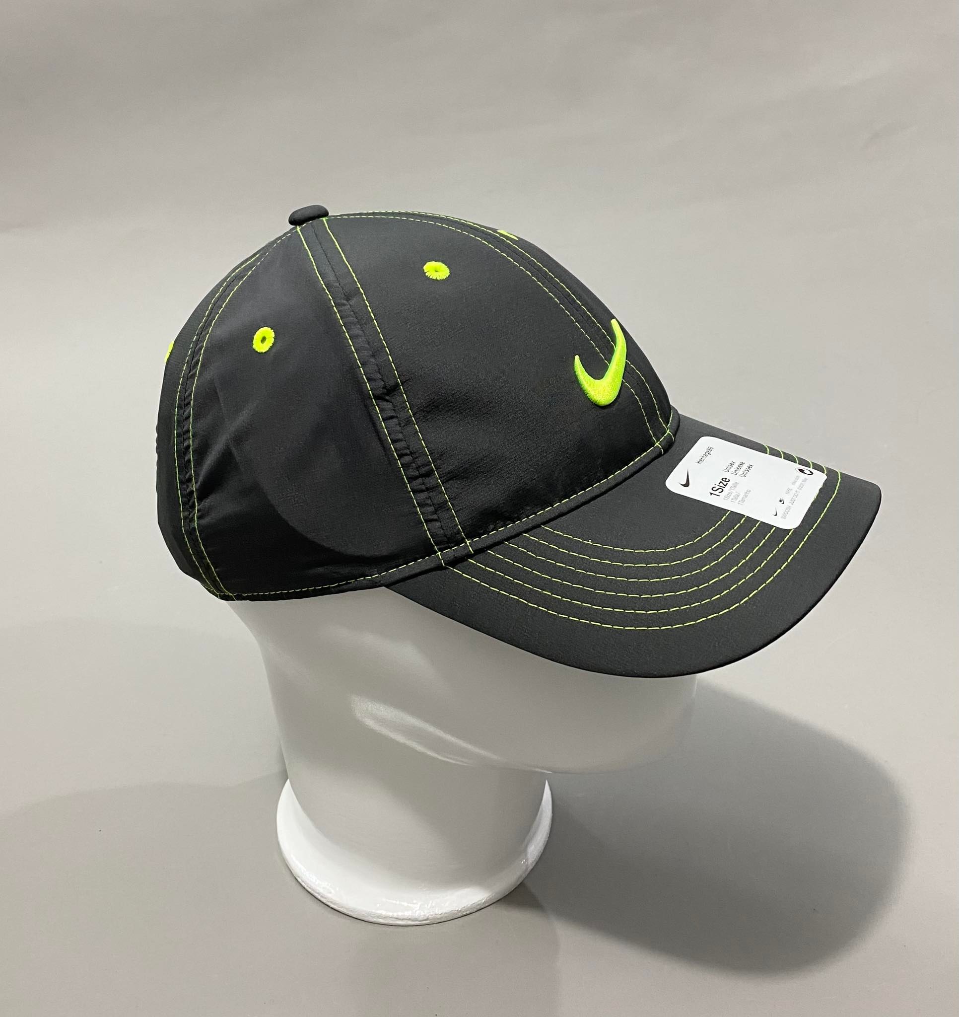 Mũ nón lưỡi trai Nike Golf Stitch Swoosh 'Grey/Green'